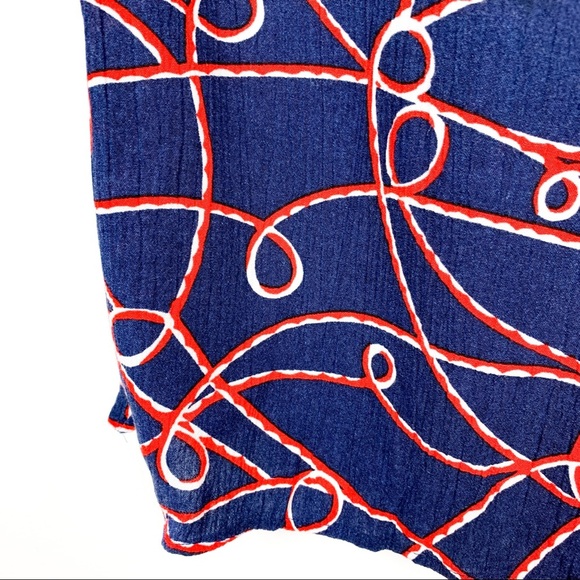 Sag Harbor Blue & Red Short Sleeve Blouse - Picture 4 of 9